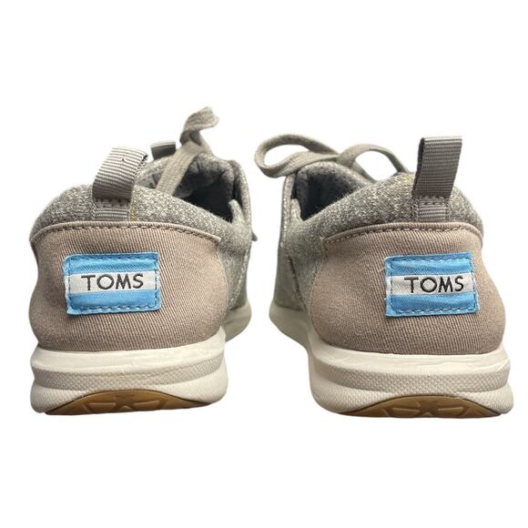 Toms Women's Del Rey Sneaker Casual Shoe in Speckled Gray Women’s Size 8 - Picture 3 of 6